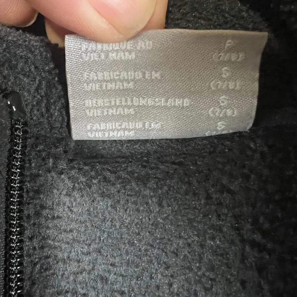 Columbia Sportswear Benton Springs Fleece Vest Girls Small (7/8) Black Mock Neck